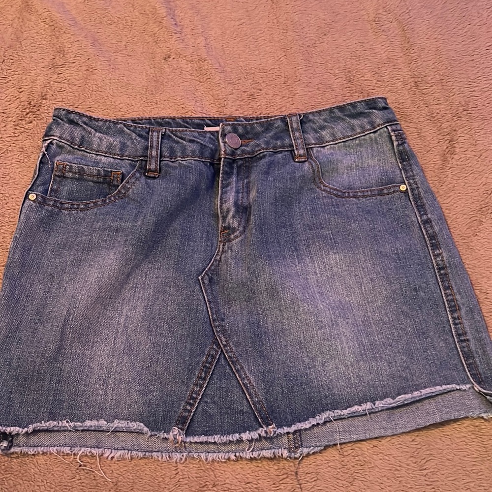 Refuge Blue Jean Skirt